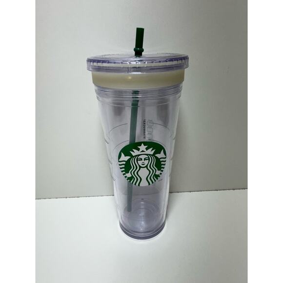Starbucks Traditional Logo Acrylic Venti Cold Tumbler 24 ounce Used - Picture 1 of 4